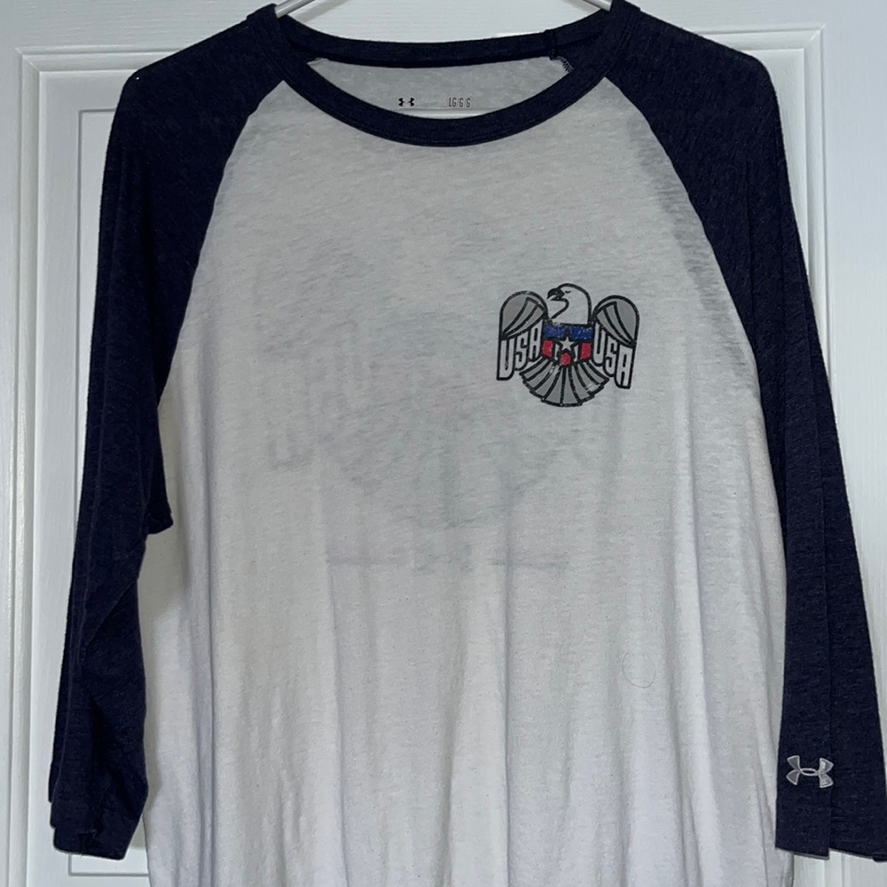 Under Armour half sleeve charged cotton heat gear shirt.